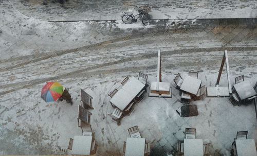 Panoramic view of built structure