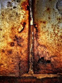 Full frame of weathered wall