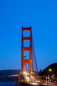 View of bridge over river