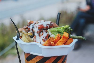 Close-up of food in bowl