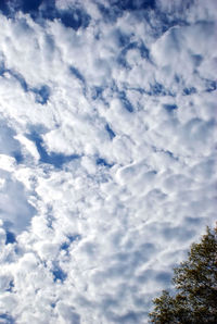 Low angle view of cloudy sky