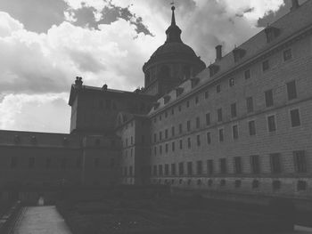 Low angle view of building against sky