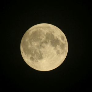 Low angle view of moon in sky