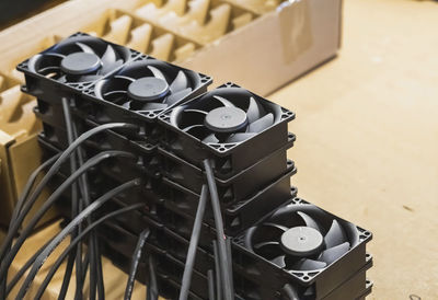Close-up of machine part