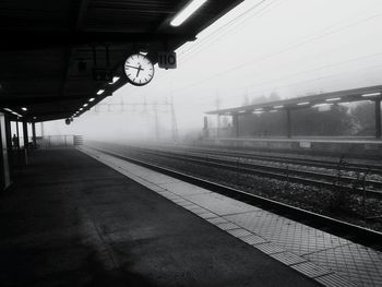 Railroad station platform