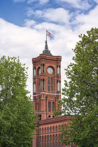 Low angle view of building against sky