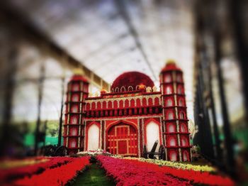 Close-up of red building