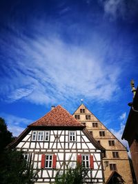 House against blue sky