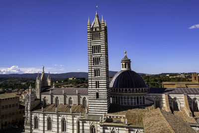 View of temple building against clear sky