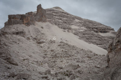 Scenic view of rocky mountains against sky