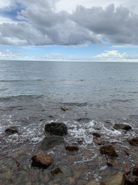 Scenic view of sea against sky