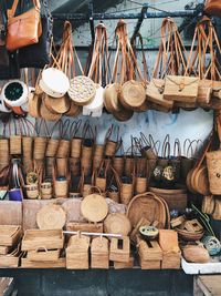 View of market stall for sale