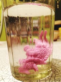 Close-up of ice cream in glass