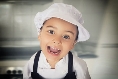 Portrait of smiling boy