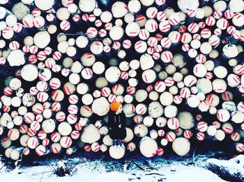 Full frame shot of multi colored lights