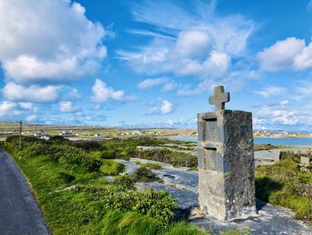 Irish graveyard in aran islands