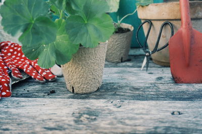 Close-up of strawberry on table