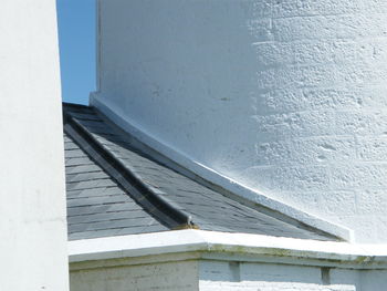 Close-up of building against sky