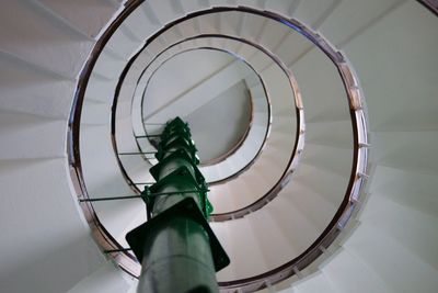 Directly above shot of spiral staircase