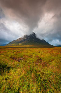 Dramatic sky in the scottish highlands