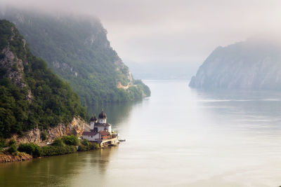 Scenic view of river against sky