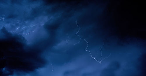 Low angle view of stars in sky at night