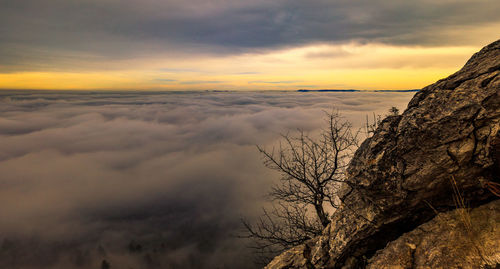 Scenic view of cloudscape during sunset