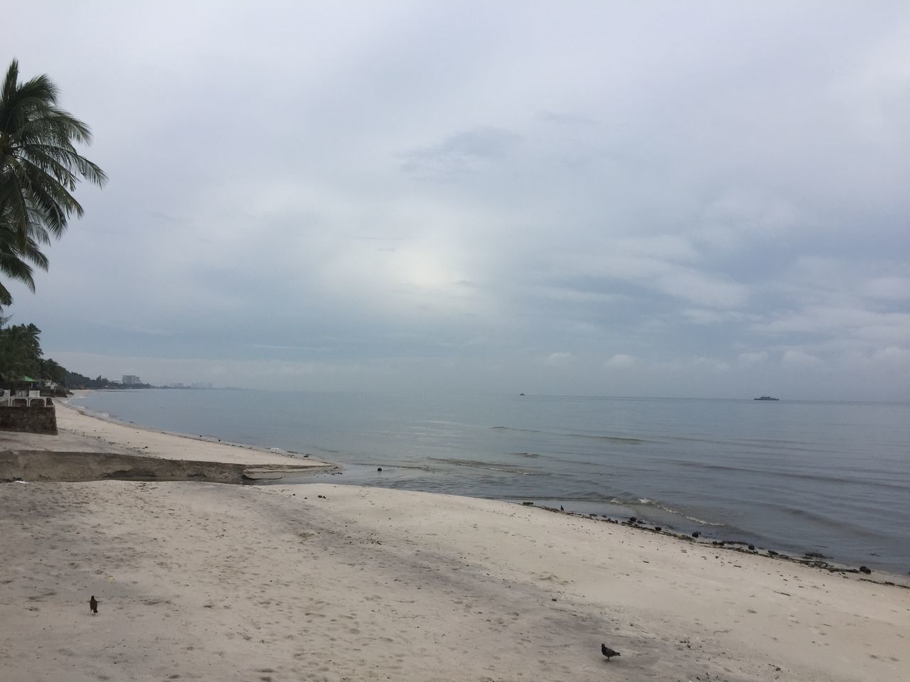 sea, beach, horizon over water, sky, water, tranquil scene, tranquility, shore, scenics, beauty in nature, sand, cloud - sky, nature, cloudy, idyllic, coastline, cloud, calm, outdoors, remote