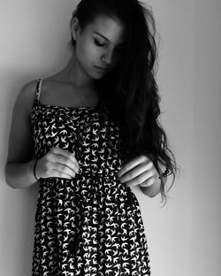 Portrait of young woman