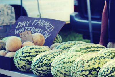 Close-up of vegetables for sale in market