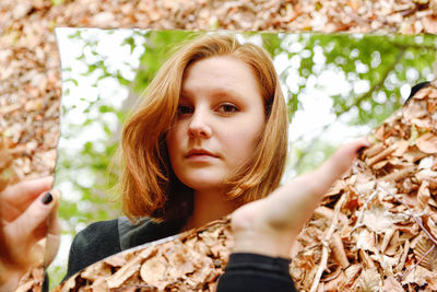 Portrait of a beautiful young woman