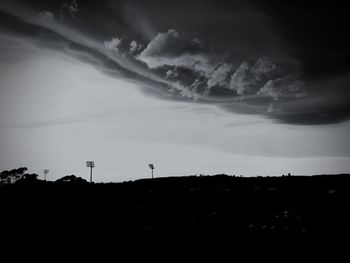 Scenic view of landscape against sky during sunset