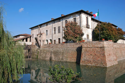 Visconteo castle in pagazzano, province of bergamo, lombardy, italy.