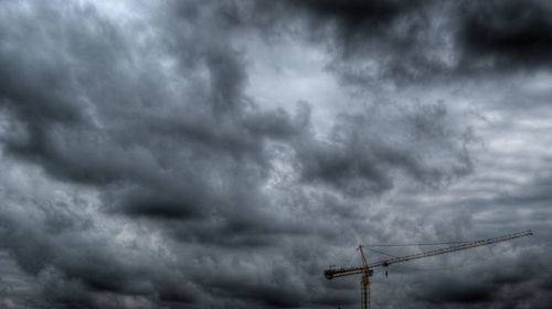 Low angle view of cloudy sky