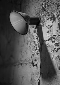 Close-up of pipe on wall