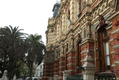 Low angle view of buildings against sky