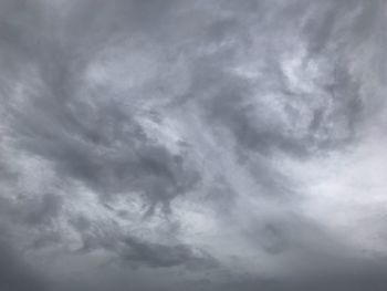 Low angle view of storm clouds in sky