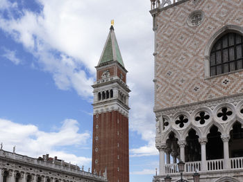 Low angle view of historical building against sky