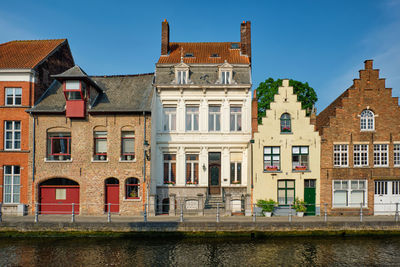 Buildings against blue sky