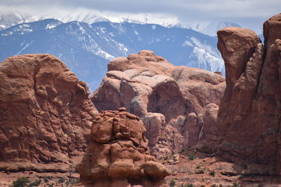 Scenic view of rock formations