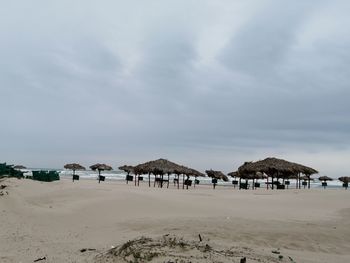 Panoramic view of beach against sky