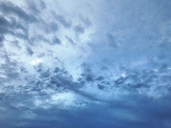 Low angle view of clouds in sky