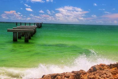 Scenic view of sea against sky