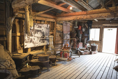 Tools and supplies of the former norwegian fishermen