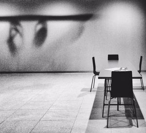 Empty chairs in a row