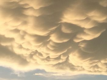 Low angle view of clouds in sky