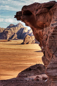 Rock formations at seaside