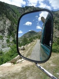 Country road passing through mountains