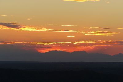 Scenic view of sunset