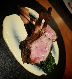 Close-up of ice cream in plate